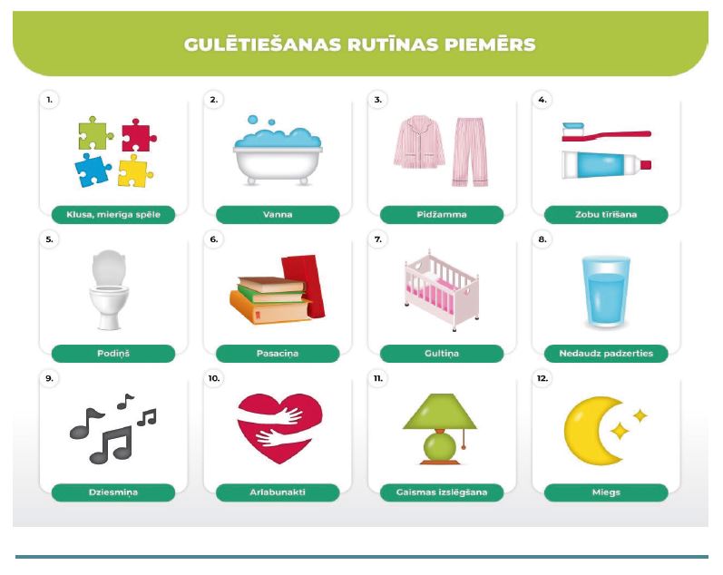 gulētiešanas rutīna